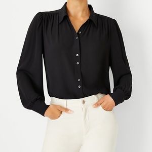 Ann Taylor Black Blouse, NWT
